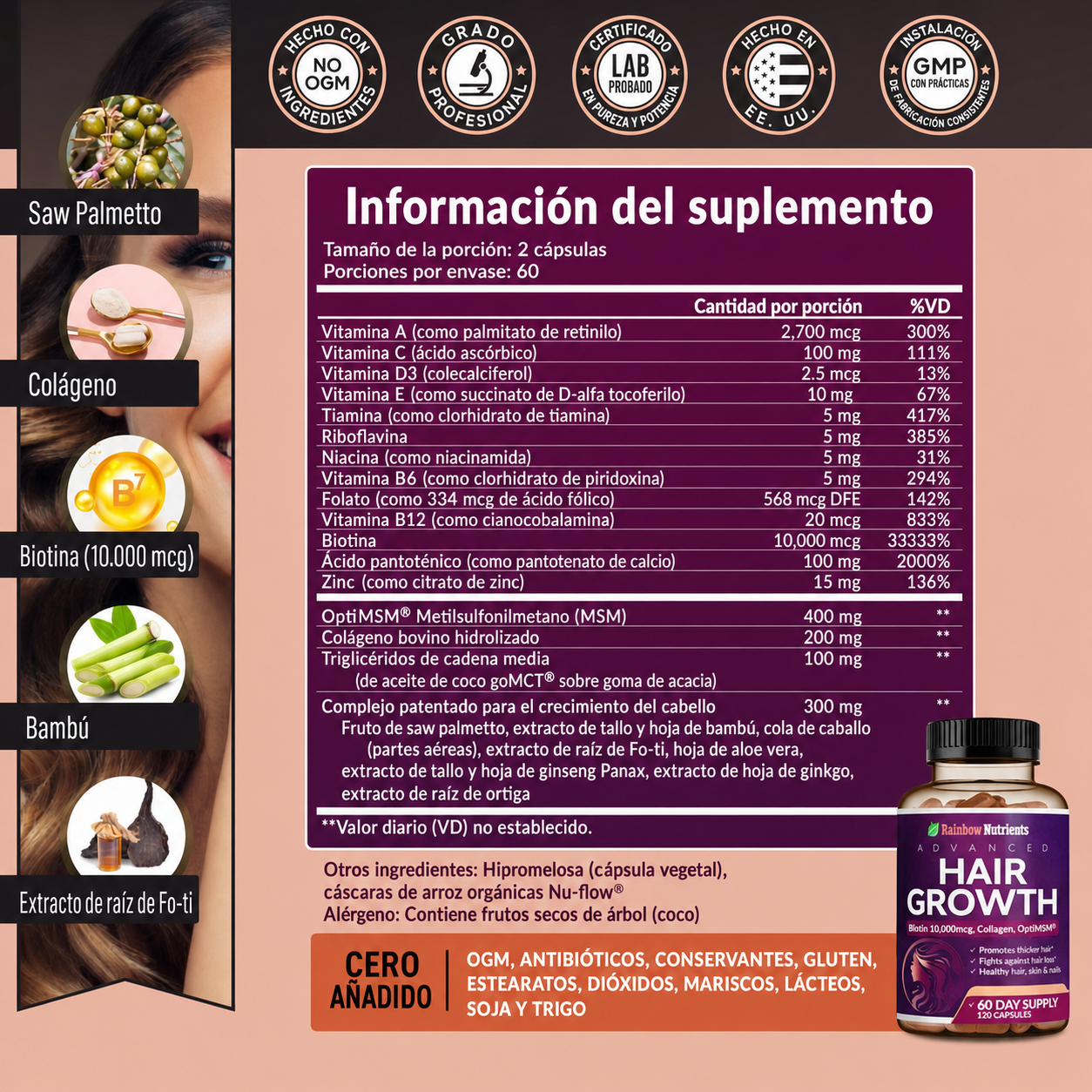 Amaris Vitaminas Hair Growth