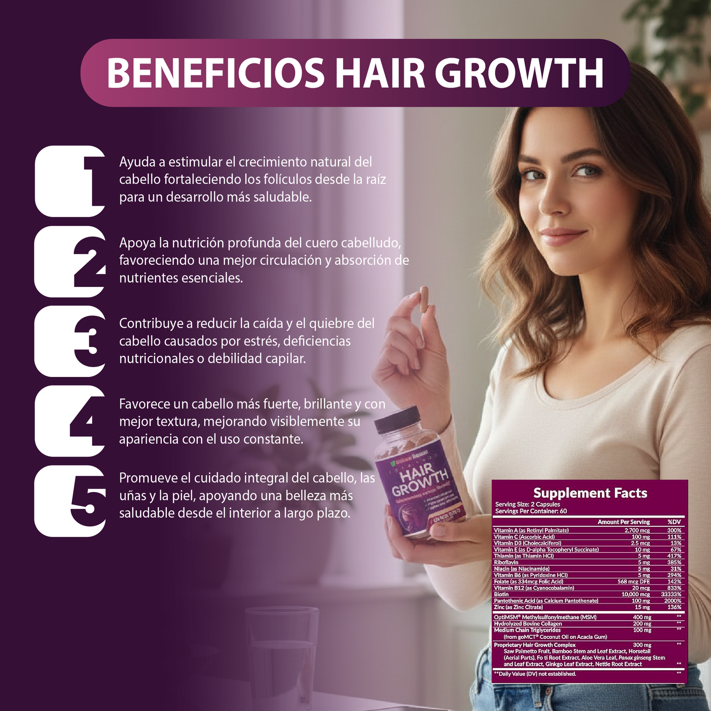 Amaris Vitaminas Hair Growth
